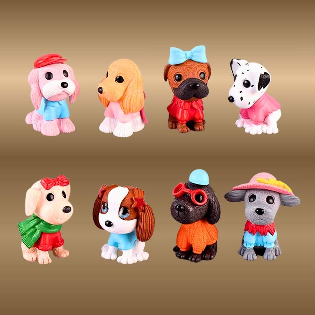 Cute Cartoon Figurine Set